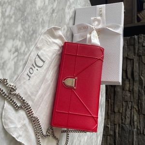 Dior - lady dior chain wallet